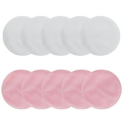 Reusable Makeup Remover Pads - 10 Pieces Soft Organic Cotton Rounds with Washable Drawstring